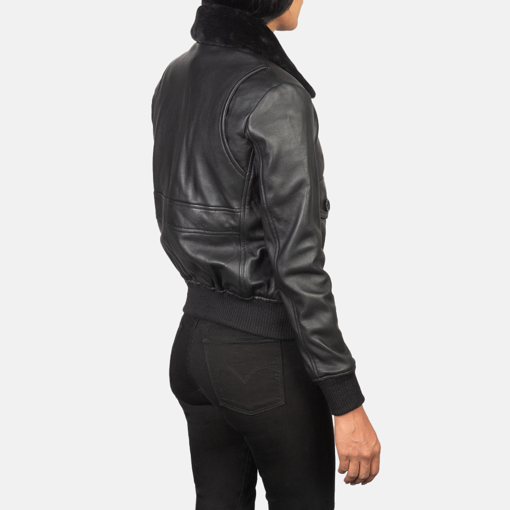 Stella G-1 جاكيت بومبر جلد نسائي – alternate product view 5