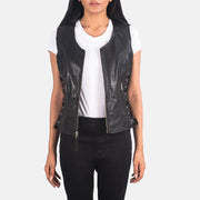 
Vanda أسود Leather Biker Vest نسائي - عرض أمامي وقَصّة مفصلة أنيقة | شراء أونلاين عبر المتجر الرسمي
