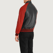 Walton Varsity جاكيت جلد رجالي – alternate product view 5