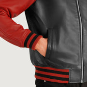 Walton Varsity جاكيت جلد رجالي – alternate product view 6