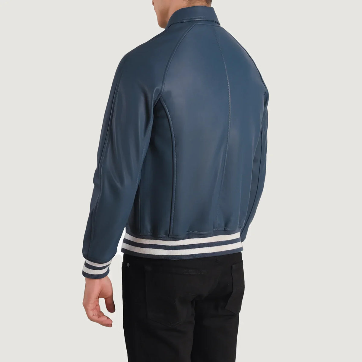 Walton Varsity جاكيت جلد رجالي – alternate product view 6