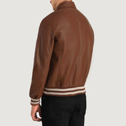 Walton Varsity جاكيت جلد رجالي – alternate product view 5