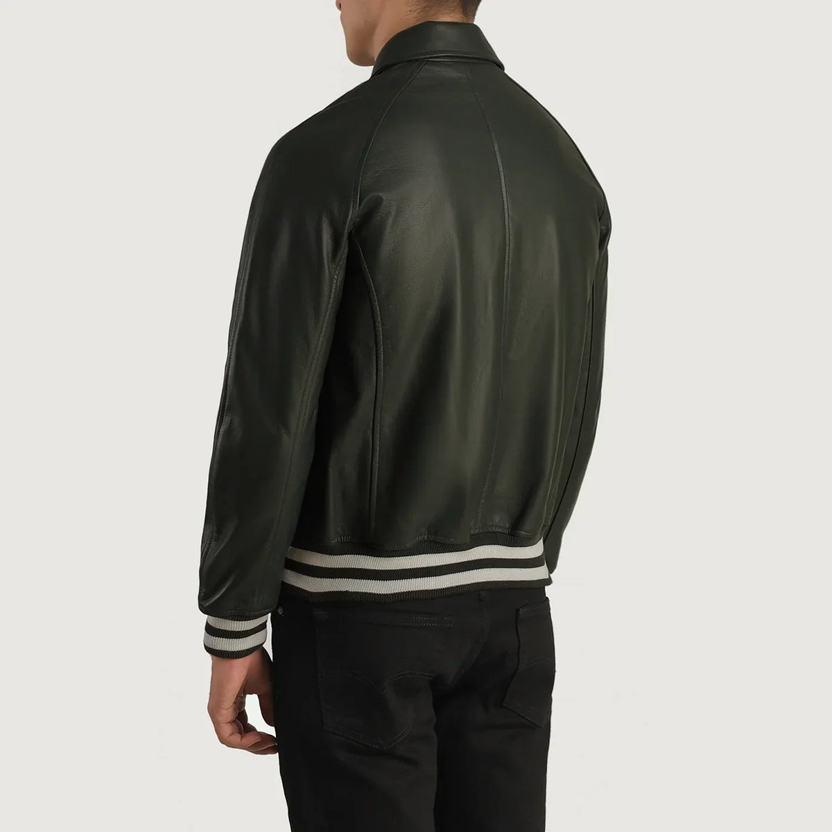 Walton Varsity جاكيت جلد رجالي – alternate product view 5