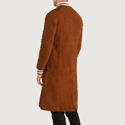 Authentic Goatskin Suede with Suede Finish Grain Texture &amp; Heavy-Duty Seam Stitching Detail