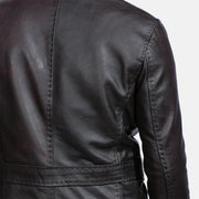 Authentic Cow Hide Leather with Pull-up Finish Grain Texture &amp; Heavy-Duty Seam Stitching Detail