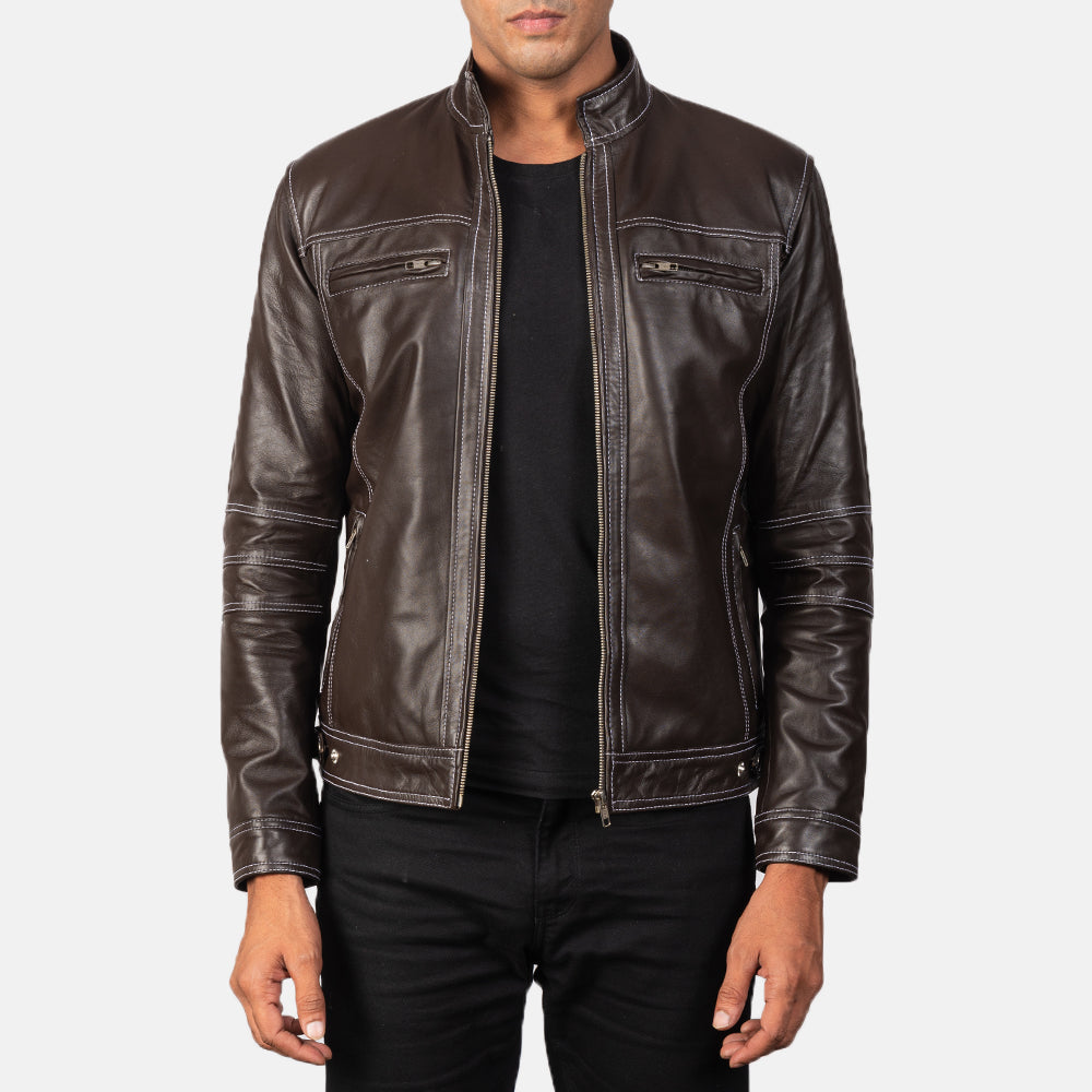 Youngster جاكيت بايكر جلد رجالي – alternate product view 1