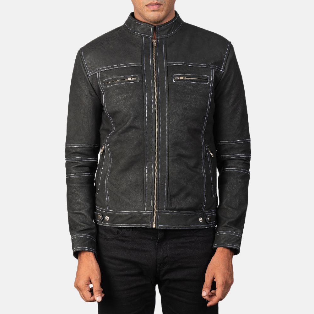 Youngster جاكيت بايكر جلد رجالي – alternate product view 3