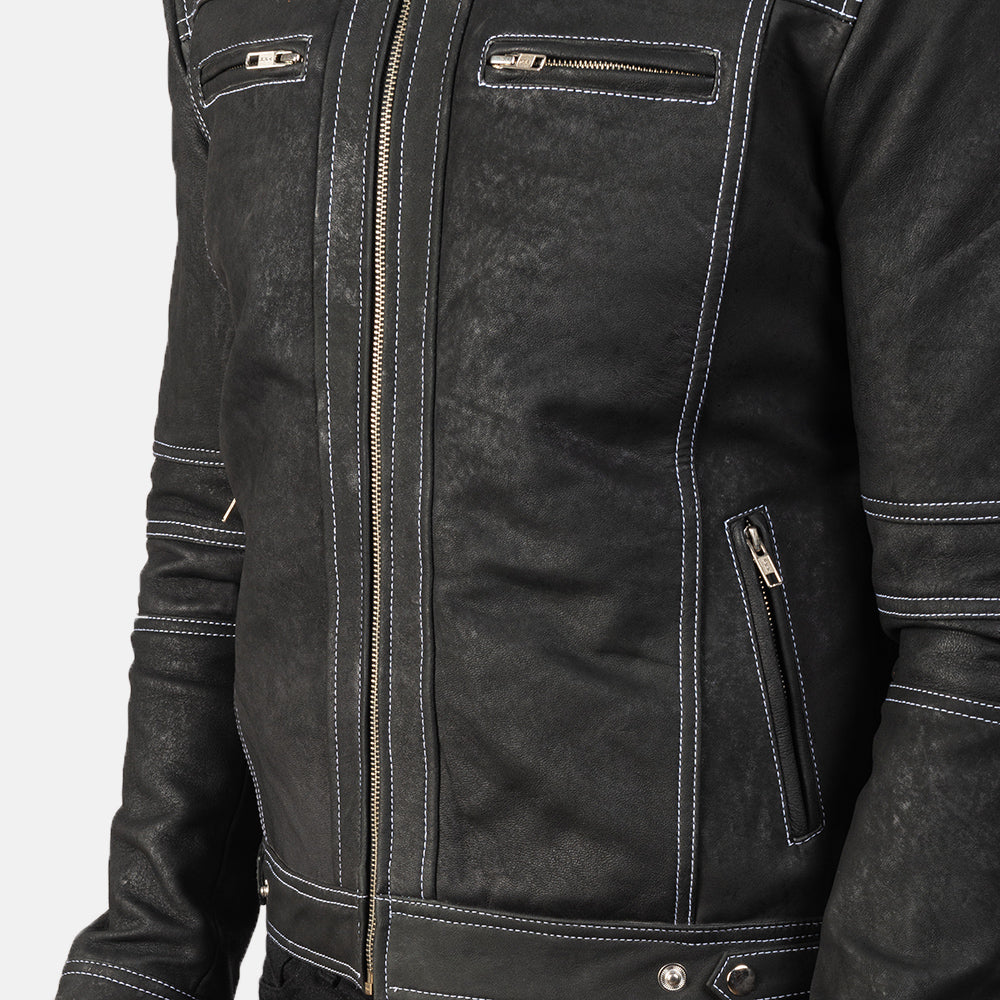 Youngster جاكيت بايكر جلد رجالي – alternate product view 6