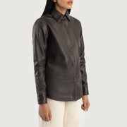Zenith Shirt جاكيت جلد نسائي – alternate product view 2
