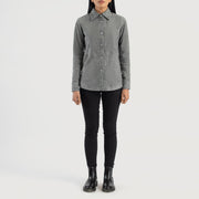 Zenith Shirt جاكيت جلد نسائي – alternate product view 3