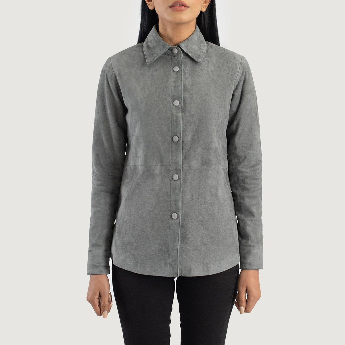 Zenith Shirt جاكيت جلد نسائي – alternate product view 4