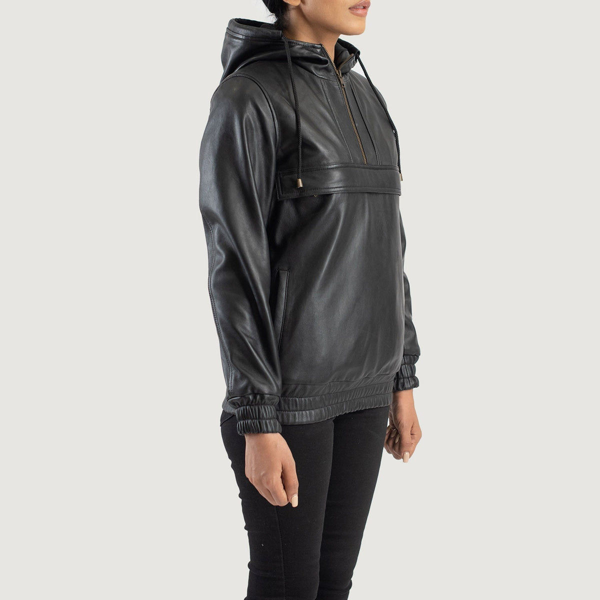 Zest Hooded Pullover جاكيت جلد نسائي – alternate product view 2